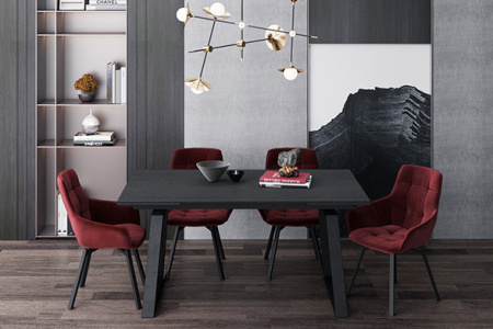 Стул B815-M (B815-m CHERRY VL52, BK)